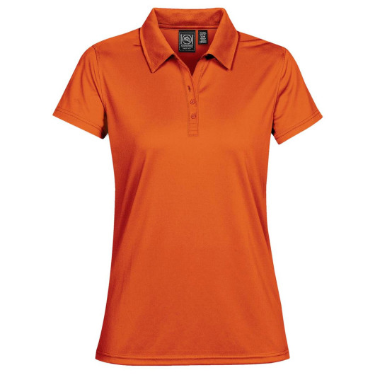 Womens Eclipse Pique Polos Rust